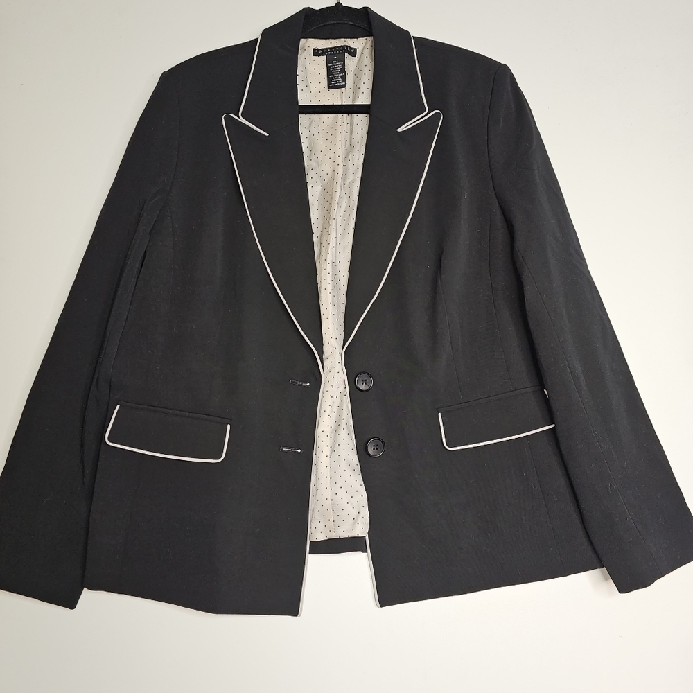 3 X 25 Apostrophe Womens Woman Blazer Jacket Split Collar Black Size 18 - Picture 5 of 14